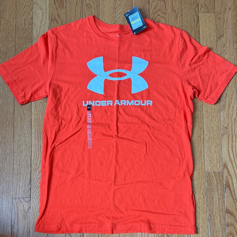 Under Armour Men's Bright Red Short Sleeve Tee